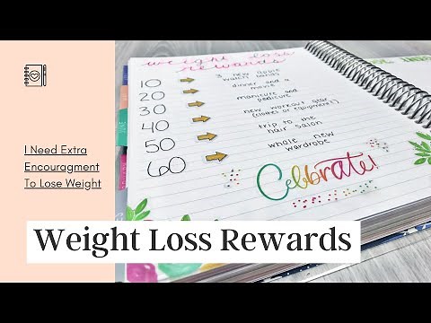 Weight Loss Rewards Chart | Erin Condren LifePlanner Notes Pages