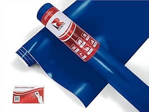 RVINYL Avery Dennison SW900 682-O Satin Dark Blue Supreme Wrapping Film Vinyl Vehicle Car Wrap Sheet Roll - (108in x 60in w/Application Card)