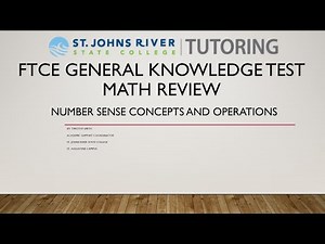 FTCE Number Sense, Concepts and Operations