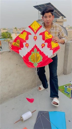 Itni badi patang ko udya 🥰🪁 #kite #kiteflying #patang #patangbazi