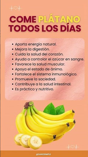 10 Beneficios Mágicos del Plátano que Debes Conocer🍌 #energia #vitalidad #shorts