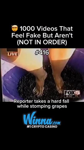Surreal Footage on Instagram: "In 1998, WAGA-TV reporter Melissa Sander participated in a grape-stomping demo at Chateau Elan Winery in Georgia. The segment turned dramatic when she lost her balance and fell from the elevated platform, landing face-first. Her groans and cries of “I can’t breathe” were broadcast live, prompting an immediate cut to the studio. Dubbed “Grape Lady Falls,” the clip became one of the earliest viral videos, circulating widely online and entering meme culture. Sander su