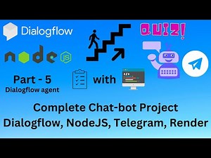 Build Dialogflow agent | Chat-bot using Google Dialogflow | NodeJs Webhook | Deployment | Telegram