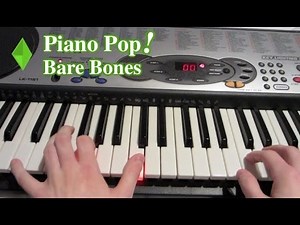 Bare Bones Piano Lesson - The Sims 2 - Easy Piano Tutorial
