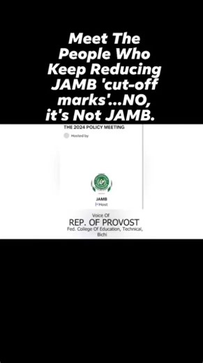 JAMB CUT-OFF MARK IS NOT DETERMINED BY JAMB. WATCH & LEARN. | Exam Scholars