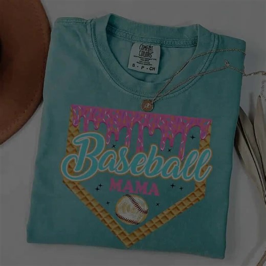 Personalized Baseball Drip Mama Shirt, Custom Baseball Jersey, Baseball Sweatshirt, Team Mom T Shirt, Ice Cream Drip Tee, Mother's Day Gift - Etsy