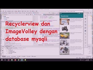 Koneksi database mysqli dengan Recyclerview dan ImageVolley android studio