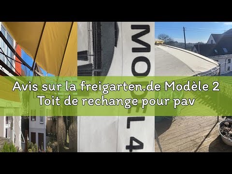 Avis sur la freigarten.de Modèle 2 Toit de rechange pour pavillon de jardin Ø 350 [cm] Matériau étan