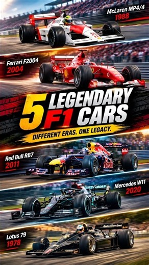 5 Legendary F1 Cars That Changed Formula 1 Forever 🏎‍🟀🔥 #f1 #motorsport #f1shorts