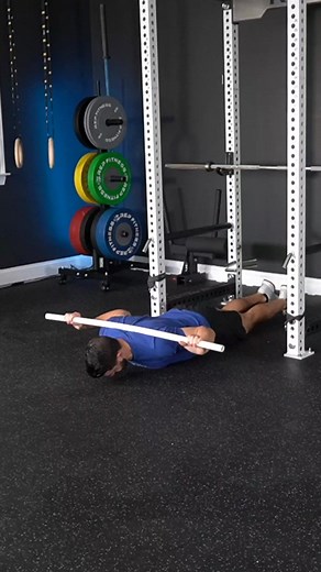 SHOULDER MOBILITY / PREHAB The prone PVC press is a lot harder than it looks. Keep the PVC above your head as you press it out, going wider with your hands if you need to make that a bit easier. This one is great after shoulder mobility work or to strengthen the rotator cuff and upper back. We use this in several @performanceplusprogram plans, DM me for a link to a one-week trial of our 40 accessory WODs. | The Barbell Physio