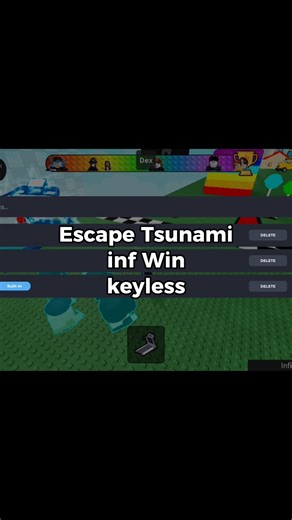 INF WIN escape tsunami script #exploits #roblox #scripting #keyless