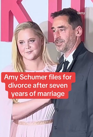 Amy Schumer has filed for divorce from her husband, Chris Fischer, after seven years of marriage. Click to read the full story. #AmySchumer #Comedian #Divorce #Marriage #Celebs