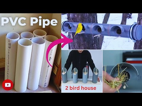 how to make birds house from pvc pipe | DIY Homemade PVC pipe bird house
