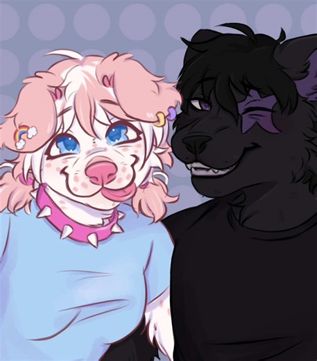 Speed pain of a peice I did of me and my boyfe! #furry #furryart #digitalart #fyp #foryoupage