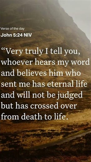 John 5:24 NIV #shorts