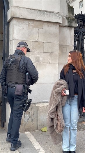 When the police Officer enforce rules with a sense of humor #london #police #tourist #fblifestyle #reelsviral | This is London channel