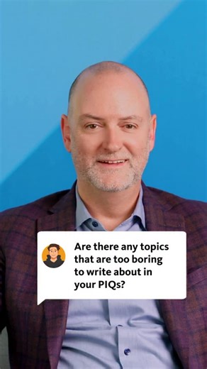 University of California | Are there topics that are too cliched to write about in PIQs? Any topic that illuminates who you are as a person is fair game for PIQs.... | Instagram