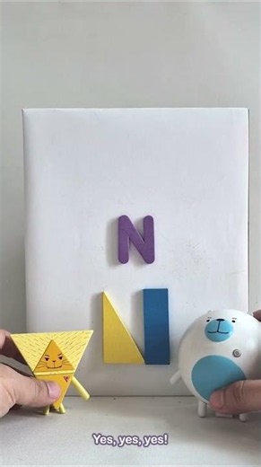 Learn Letter N with Shapes 🔠 | Alphabet N for Kids & Preschoolers | Fun Shape Learning | ABC