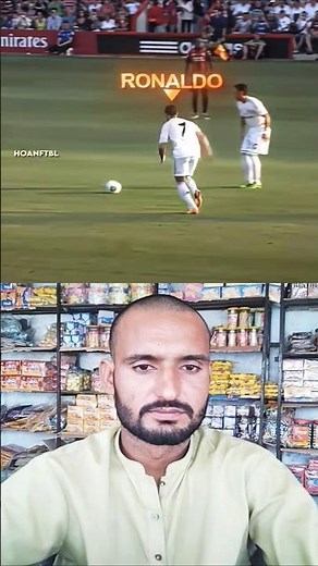 Ronaldo powerful shot