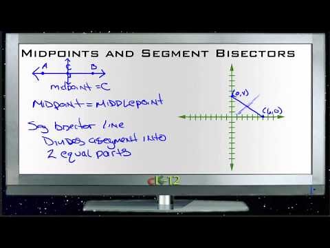 Midpoints and Segment Bisectors: Lesson (Basic Geometry Concepts)