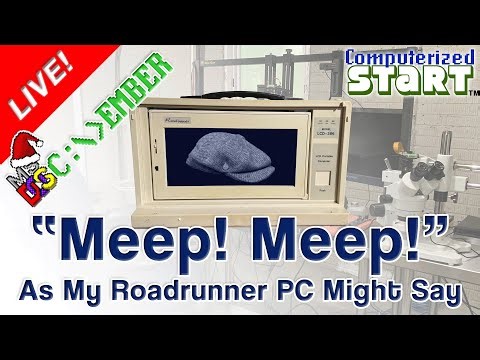 Roadrunner "Lunchbox" 286: Let's Resolve the Broken Hard Drive #DOScember (Computerized Start™ Live)