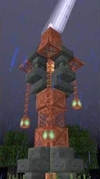 Pararrayos⚡️ para tu Survival 💡Ideas💡 para tu 🌏🌍🌎Mundo de Minecraft 💪🏼#minecraft