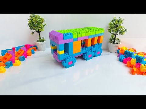 Satisfying ASMR: Build a Lego School Bus | Relaxing DIY Blocks