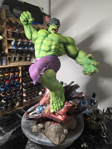 Hulk – Hand-painted 3D Figure | Large-scale Handcrafted Sculpture | Unique Collector's Item - Etsy