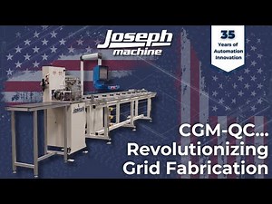 CGM-QC Grid Machine for automated cut and fabrication for notching grid bars