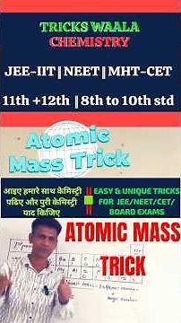Atomic Mass Trick #atomicmass