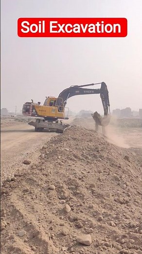Soil Excavation at Site |Step-by-Step Process Explaind #sitework #civilengineering #ytshorts #foryou