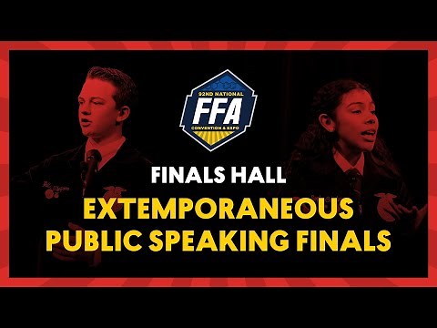 Extemporaneous Public Speaking Finals | 2019 National FFA Convention & Expo