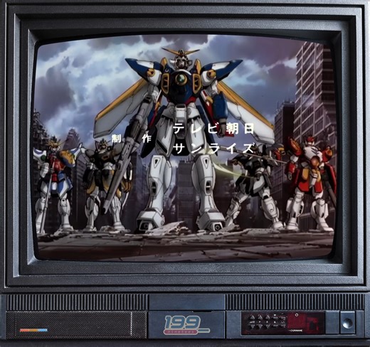 "Mobile Suit Gundam Wing" (1995) is a Japanese mecha anime set in the "After Colony" timeline. It follows a war between Earth and its orbital colonies in the Earth-Moon system. The colonies, oppressed by the United Earth Sphere Alliance, launch "Operation Meteor," which sends five teenage boys to Earth with powerful Gundam mobile suits to fight against the Alliance and its military faction, OZ. The pilots Heero Yuy, Duo Maxwell, Trowa Barton, Quatre Raberba Winner, and Chang Wufei are tasked wit
