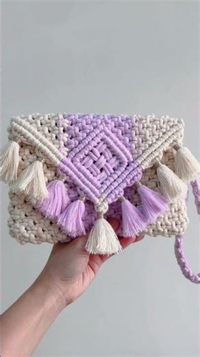 macrame purse
