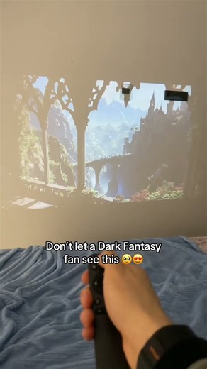 This projector is perfect for displaying dark fantasy windows 🥰😍 #projector #darkfantasy #fantasy