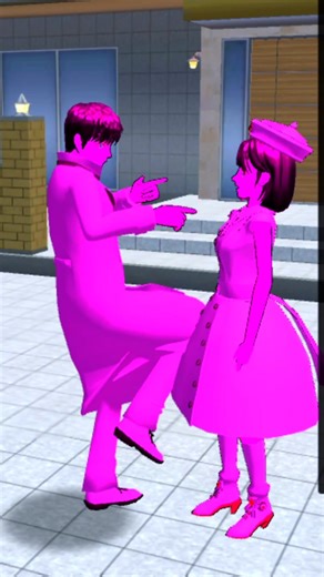 She Turns Every Mood Pink! 💗✨ #Shorts #sakuraschoolsimulator #rblx #animatedfilms #sakura #funny