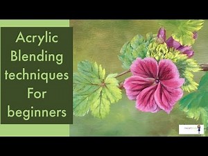 Acrylic Blending Techniques for Beginners - a mottled background