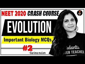 Evolution NEET Questions and Answer #2 | Crash Course NEET 2020 Preparation | NEET Biology MCQ