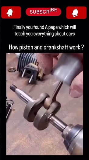 How Does a Piston and Crankshaft Actually Work?#cars #technology
