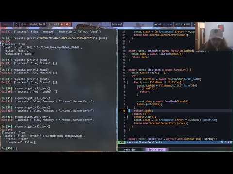 backend API en express + reorganizando commits en git