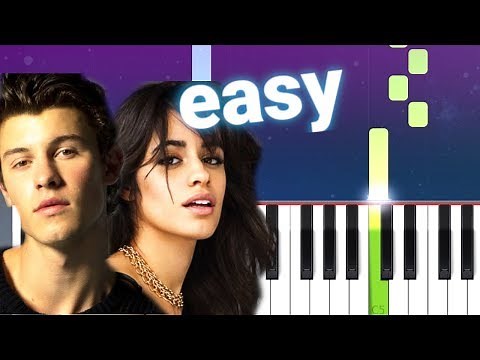 Shawn Mendes, Camila Cabello - Señorita (100% EASY PIANO TUTORIAL)