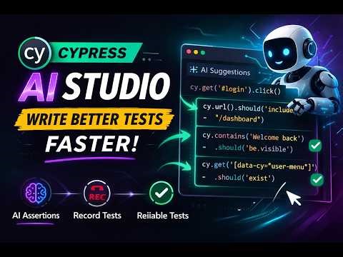 Cypress AI Studio Tutorial: Record Tests and Let AI Suggest Assertions