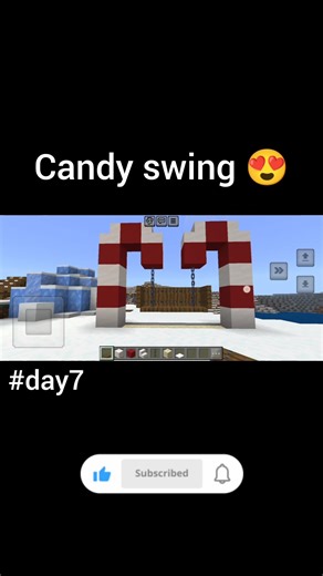 minecraft swing tutorial 💐 #rainbowgamer7 #minecraft #christmas