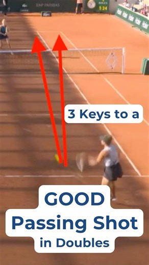 3 Keys to a GOOD Passing Shot in Doubles | #tennis #doubles