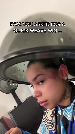 Quick Weave Wig Transformation Reaction