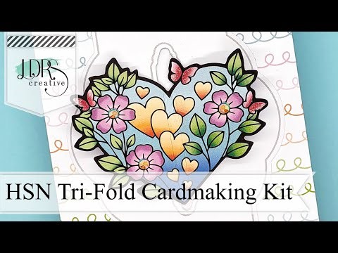 HSN Tri-Fold Cardmaking Kit | Heart Pull-Through Card Tutorial