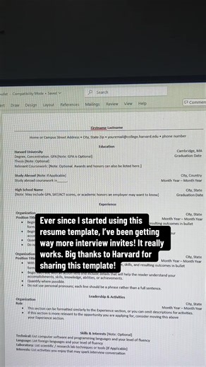 32K views · 69 reactions | Make the switch to the HARVARD resume template! It gives a clean, professional edge that stands out way more than flashy Canva designs.#ResumeTips #CareerGrowth #JobSearch #ProfessionalResume #HarvardResume | 푾푭푯푷풓풐풔.풄풐풎 | Facebook