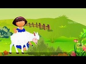 Mary Had A Little Lamb Dora Popular English Rhymes For Children | Cartoon Poems For Babies