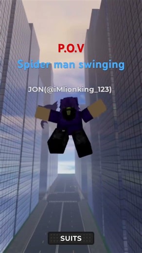 Spider man #spiderman #Roblox #swingin