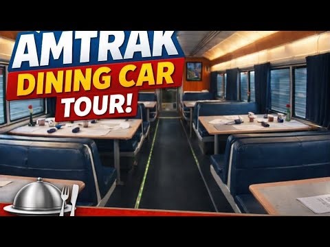 Inside the Amtrak Superliner Dining Car 🚆 | Full Walk-Through & Onboard Tour